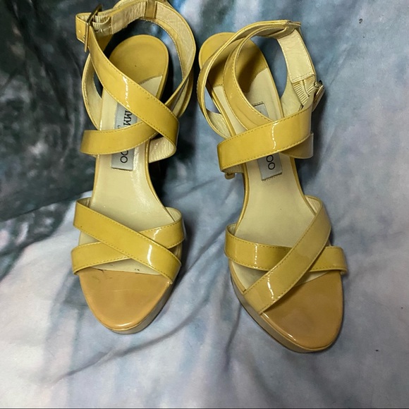 Jimmy Choo Patent Leather VAMP gfa Stilettos 🌵38.5 - Picture 2 of 13